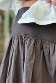 Paloma Bubble Hem Midi Skirt Chocolate